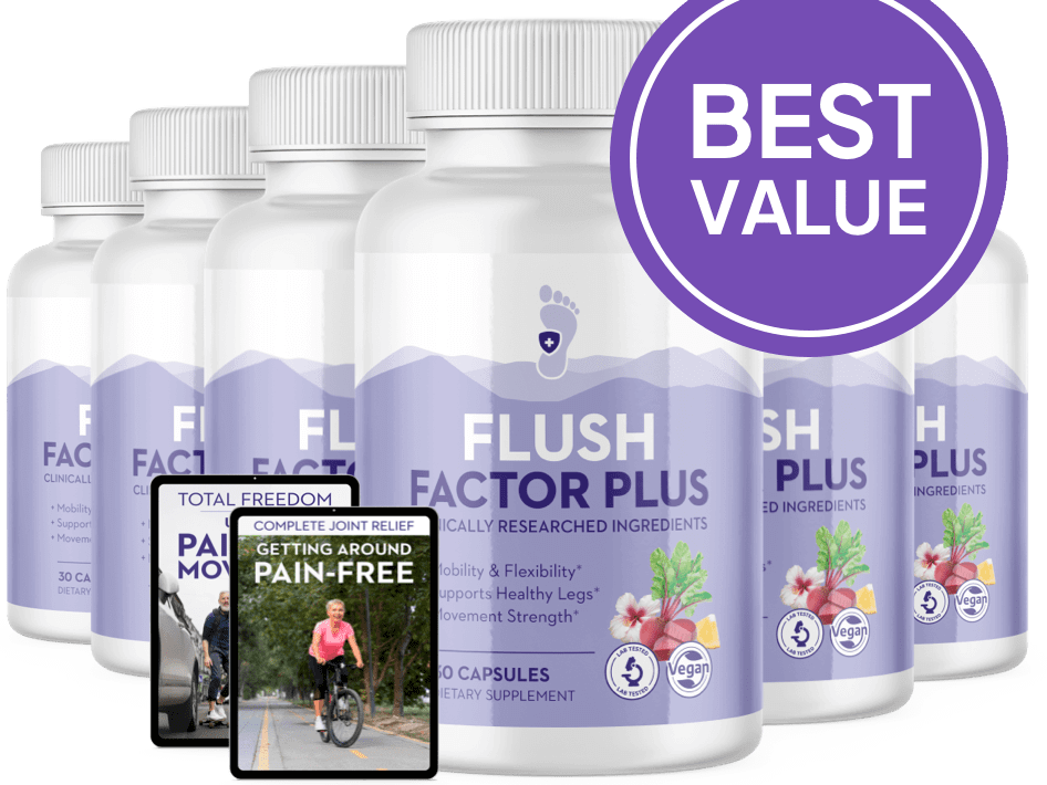 Flush Factor Plus 6bottles with 2ebooks and banner